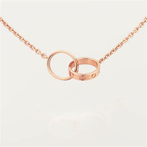 rose gold cartier necklace|cartier love necklace diamond paved.